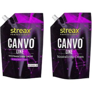 Streax Canvo Line Big Straightening Cream & Neutralizing Cream