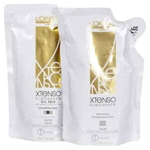 LOréal Professionnel Xtenso Oleoshape Smoothing Cream + Neutralizing Lotion – For Natural Hair(400ml)